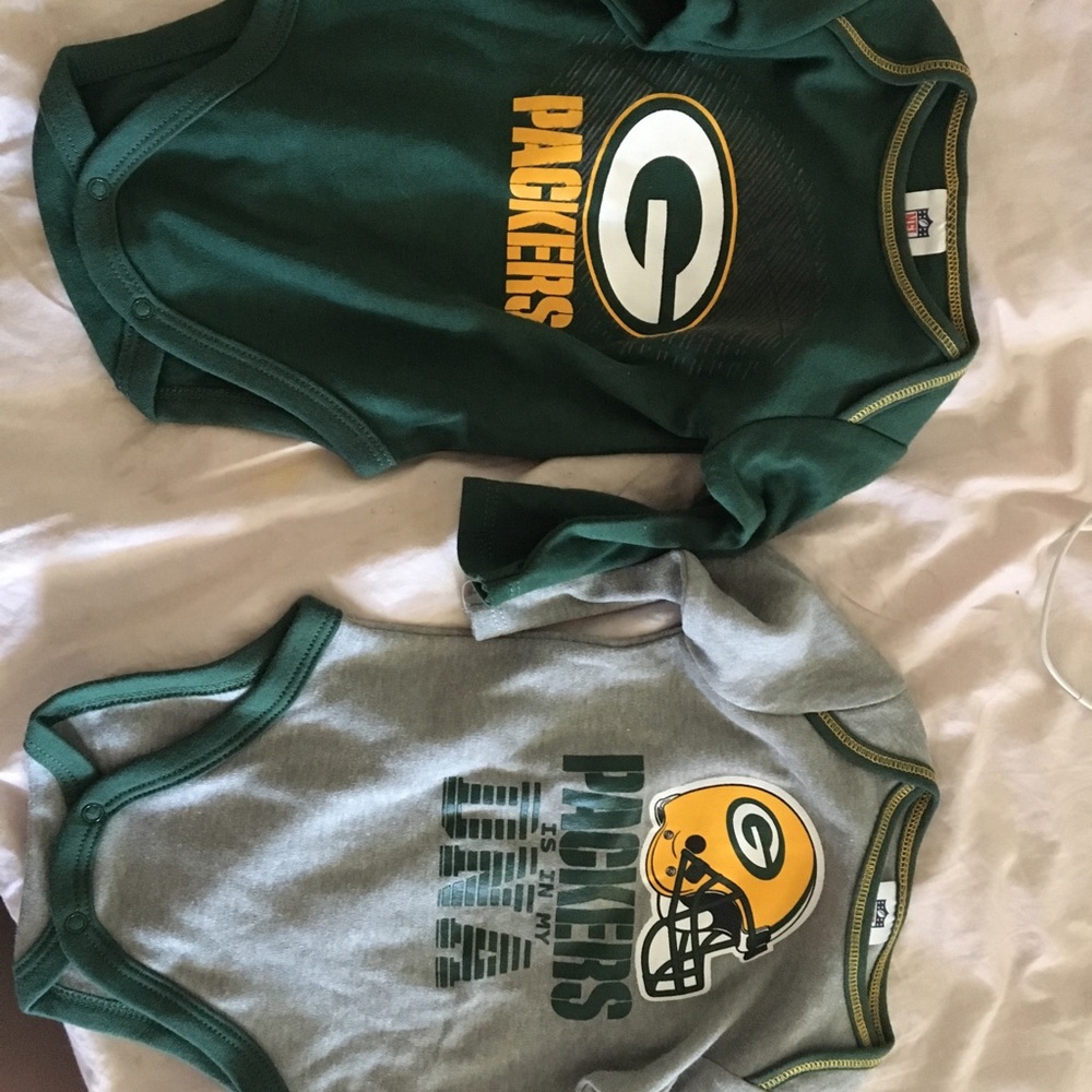 Authentic packers onesies